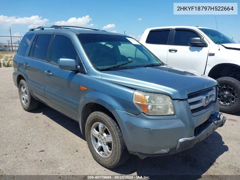 2HKYF18797H522664 2007 Honda Pilot Ex-L