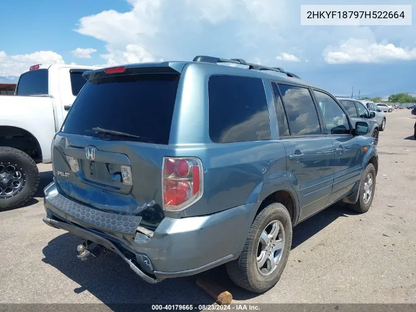 2HKYF18797H522664 2007 Honda Pilot Ex-L