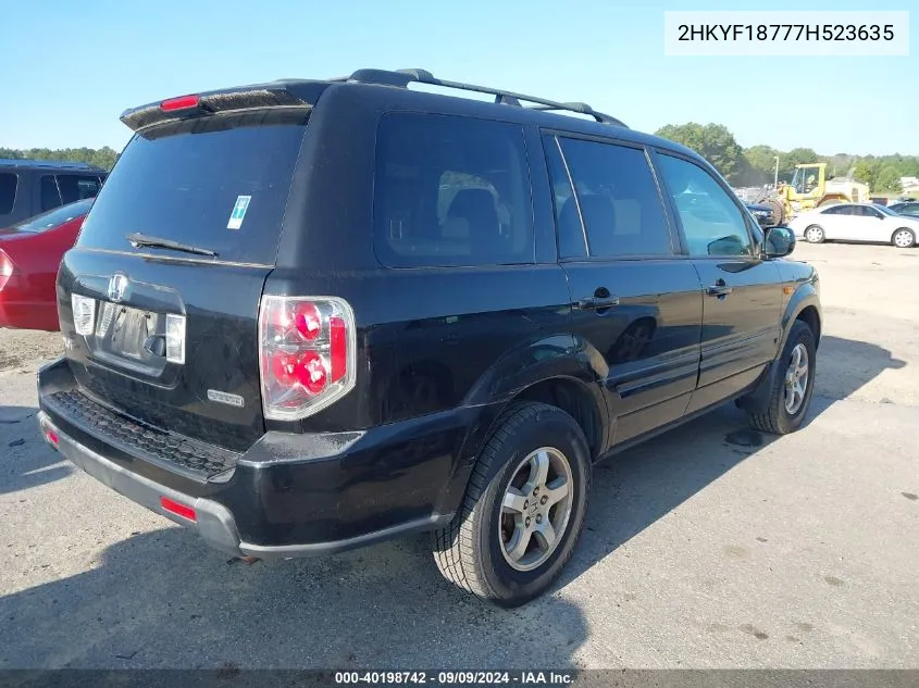 2HKYF18777H523635 2007 Honda Pilot Ex-L