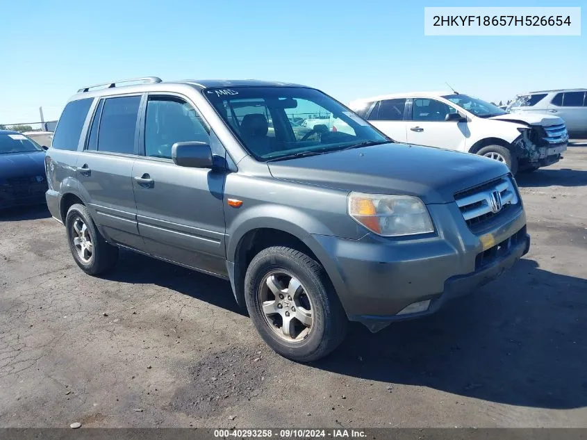 2HKYF18657H526654 2007 Honda Pilot Ex-L