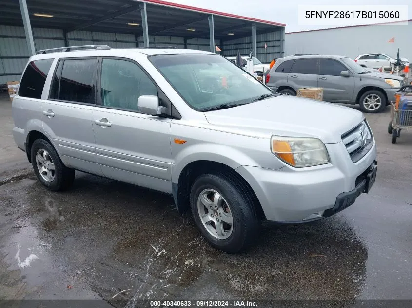 5FNYF28617B015060 2007 Honda Pilot Ex-L