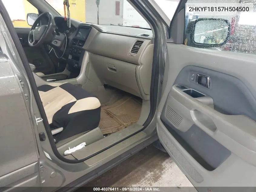 2HKYF18157H504500 2007 Honda Pilot Lx