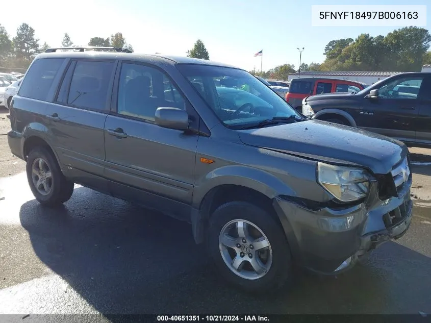 5FNYF18497B006163 2007 Honda Pilot Ex