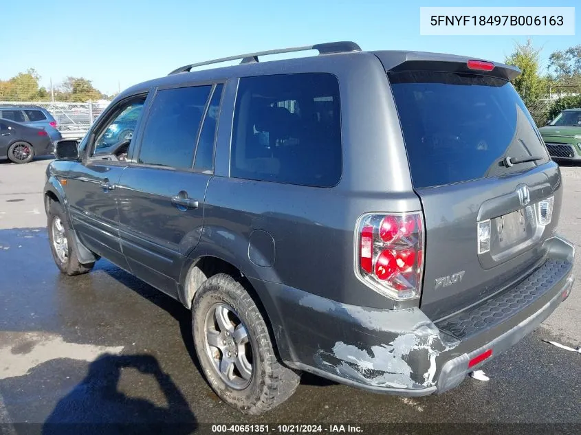 5FNYF18497B006163 2007 Honda Pilot Ex