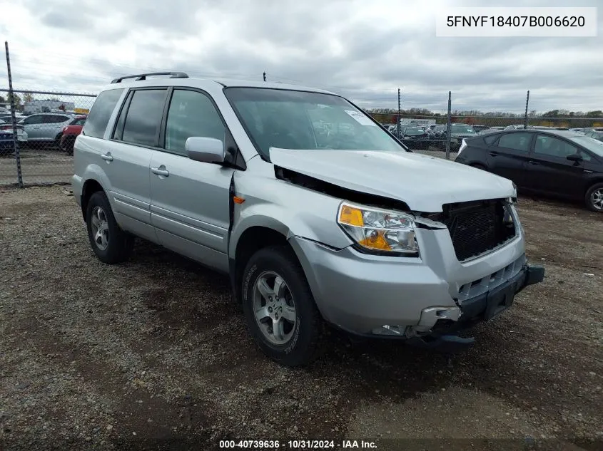 5FNYF18407B006620 2007 Honda Pilot Ex