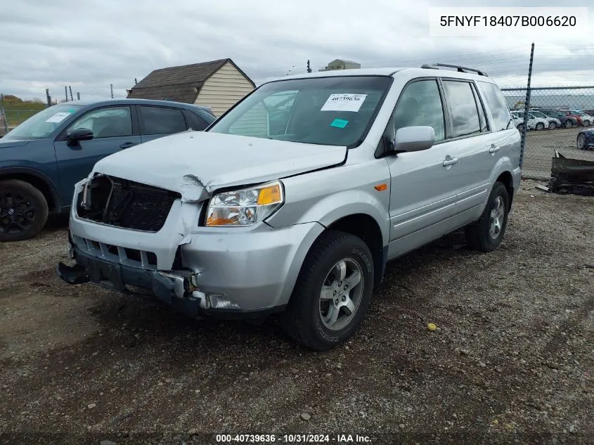 5FNYF18407B006620 2007 Honda Pilot Ex