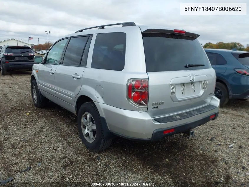 5FNYF18407B006620 2007 Honda Pilot Ex