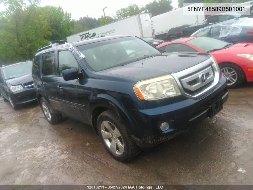 5FNYF48589B501001 2009 Honda Pilot