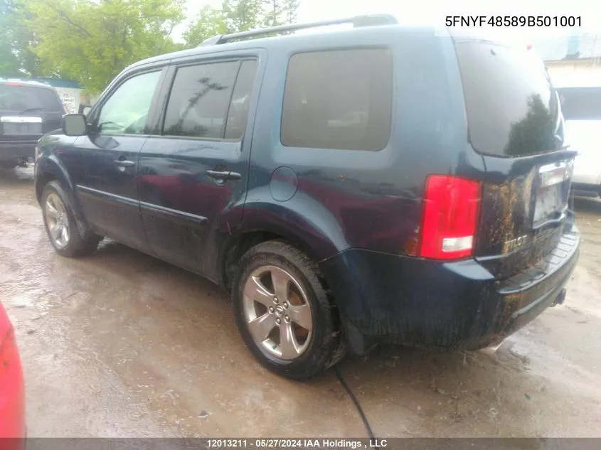 5FNYF48589B501001 2009 Honda Pilot