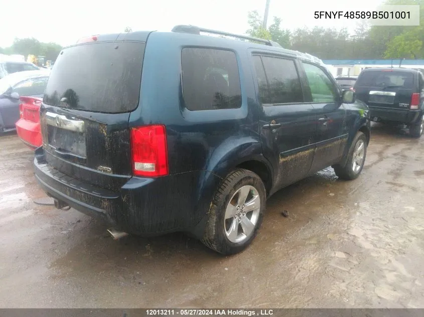 5FNYF48589B501001 2009 Honda Pilot