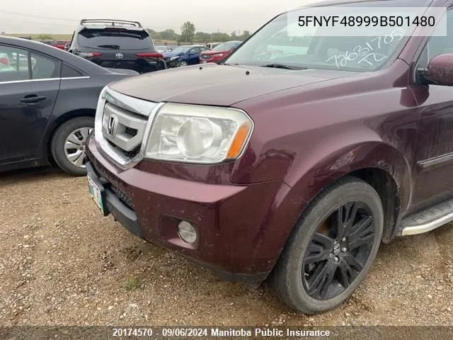 5FNYF48999B501480 2009 Honda Pilot Touring