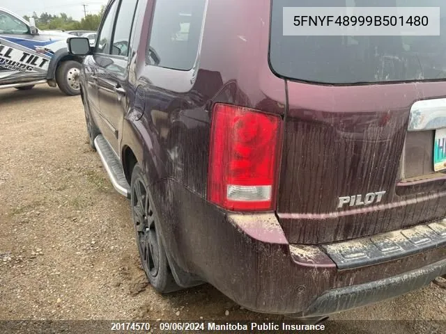 5FNYF48999B501480 2009 Honda Pilot Touring