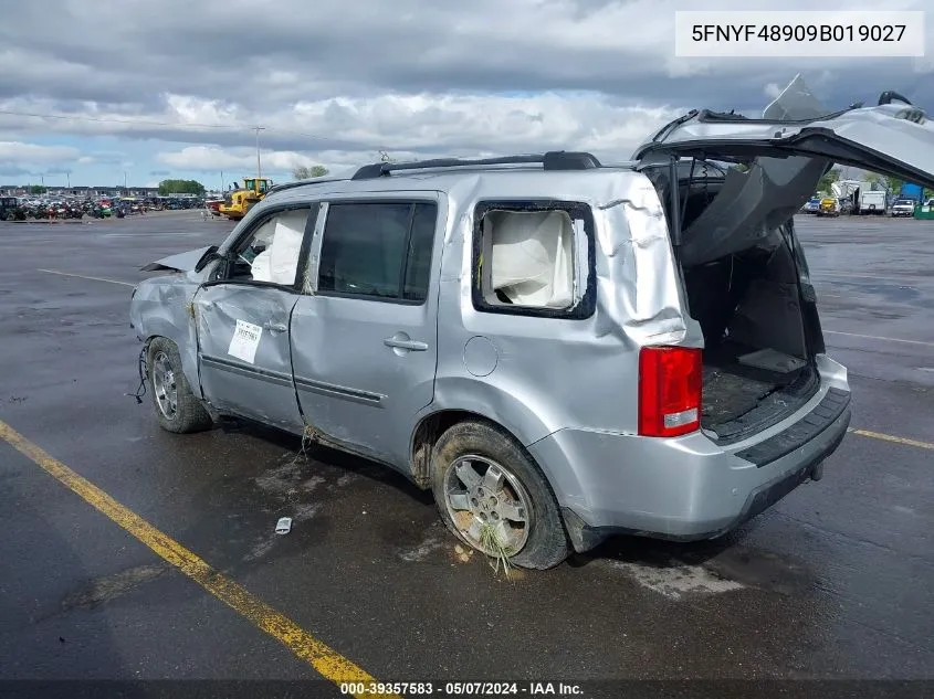 5FNYF48909B019027 2009 Honda Pilot Touring