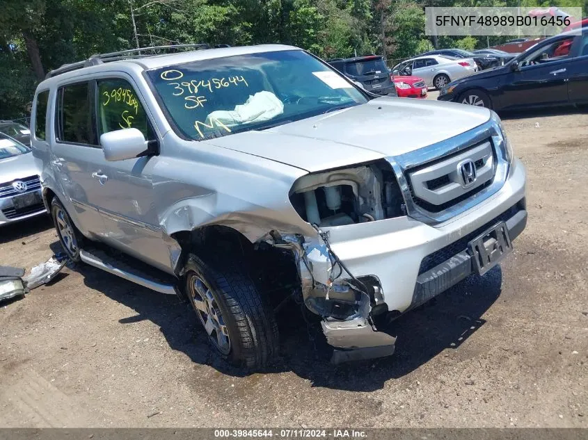 5FNYF48989B016456 2009 Honda Pilot Touring