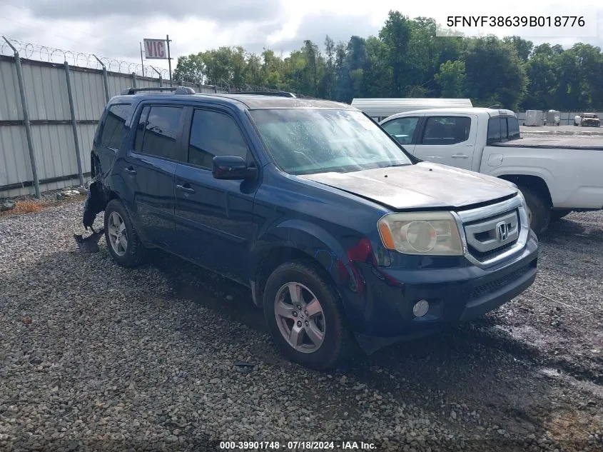 2009 Honda Pilot Ex-L VIN: 5FNYF38639B018776 Lot: 39901748