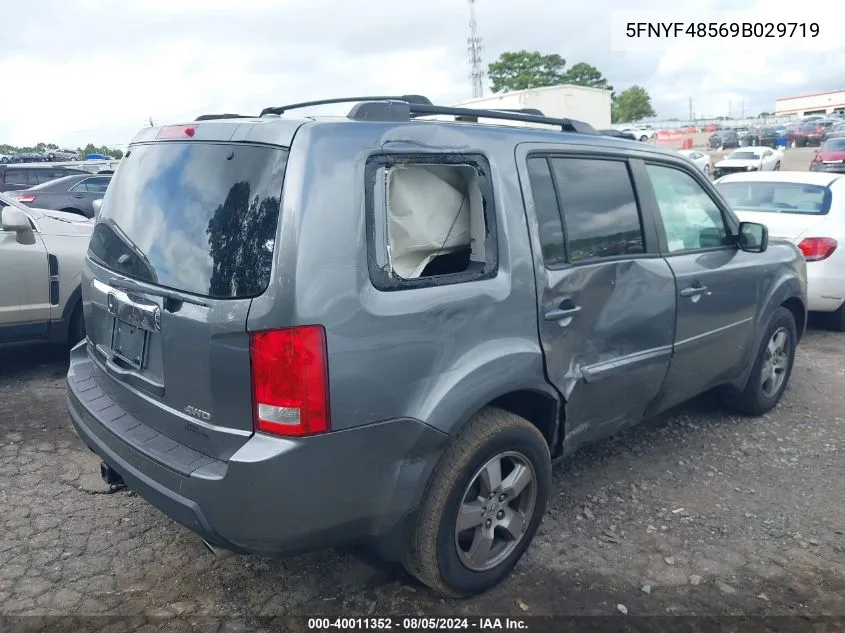 5FNYF48569B029719 2009 Honda Pilot Ex-L