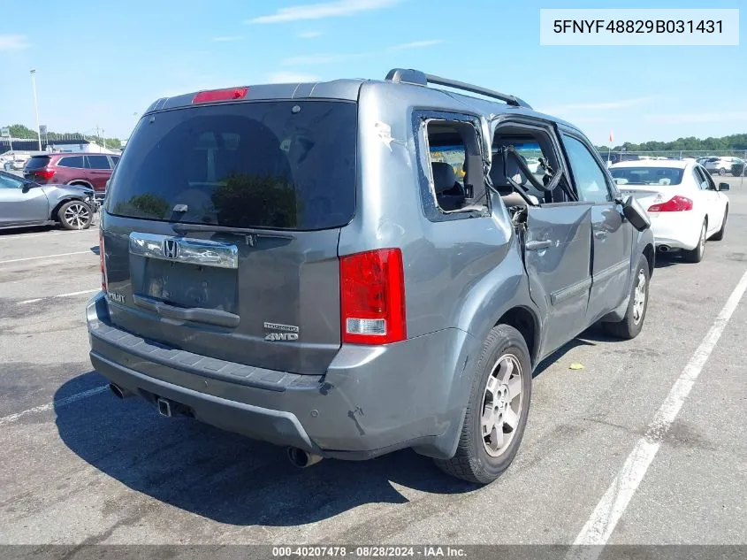 5FNYF48829B031431 2009 Honda Pilot Touring