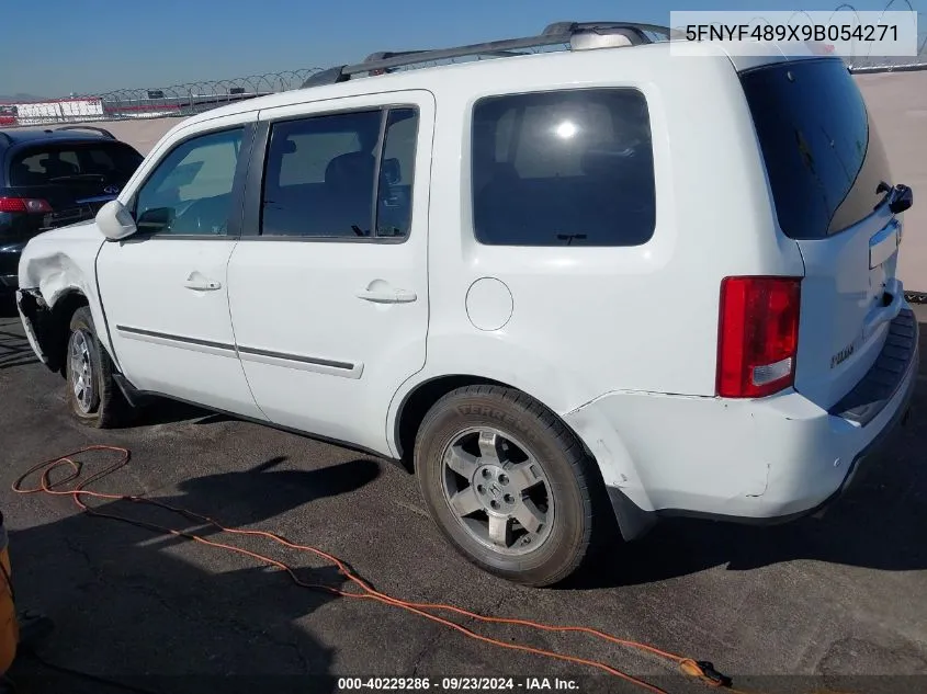 2009 Honda Pilot Touring VIN: 5FNYF489X9B054271 Lot: 40229286