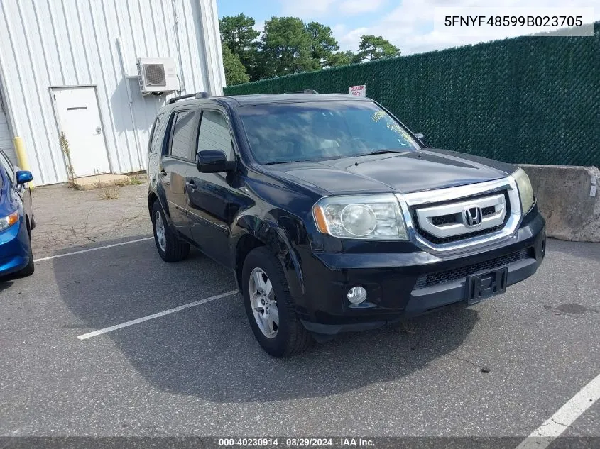 2009 Honda Pilot Ex-L VIN: 5FNYF48599B023705 Lot: 40230914