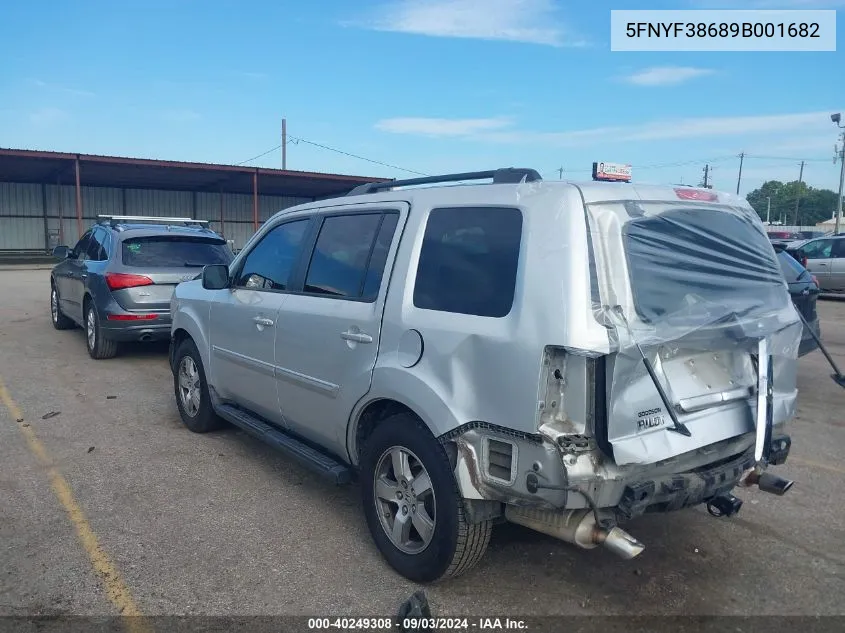 5FNYF38689B001682 2009 Honda Pilot Ex-L