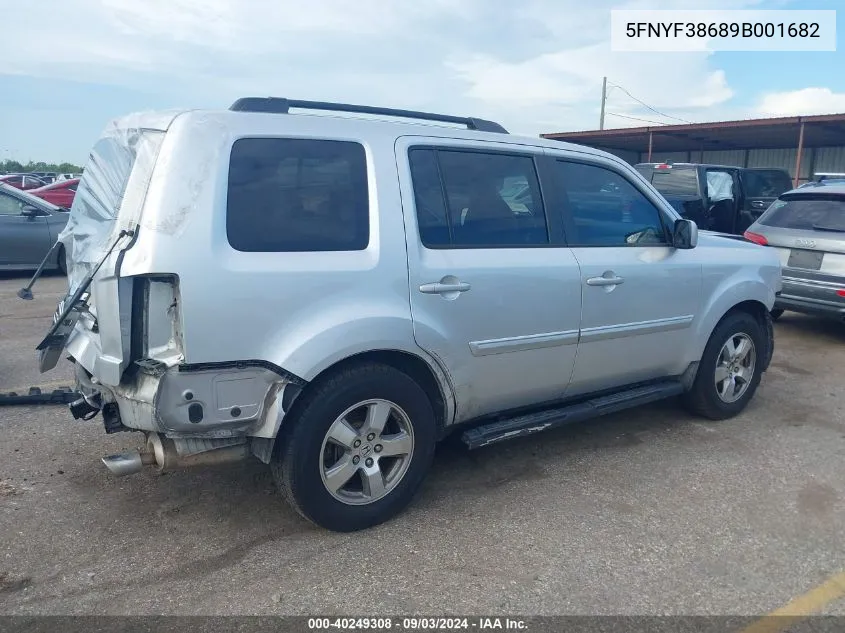 5FNYF38689B001682 2009 Honda Pilot Ex-L