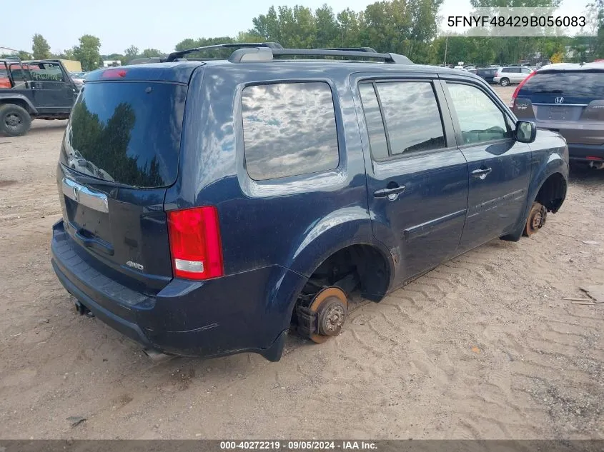 2009 Honda Pilot Ex VIN: 5FNYF48429B056083 Lot: 40272219