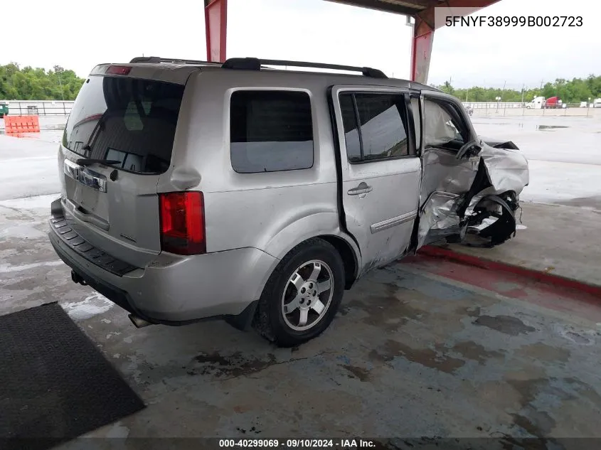 5FNYF38999B002723 2009 Honda Pilot Touring