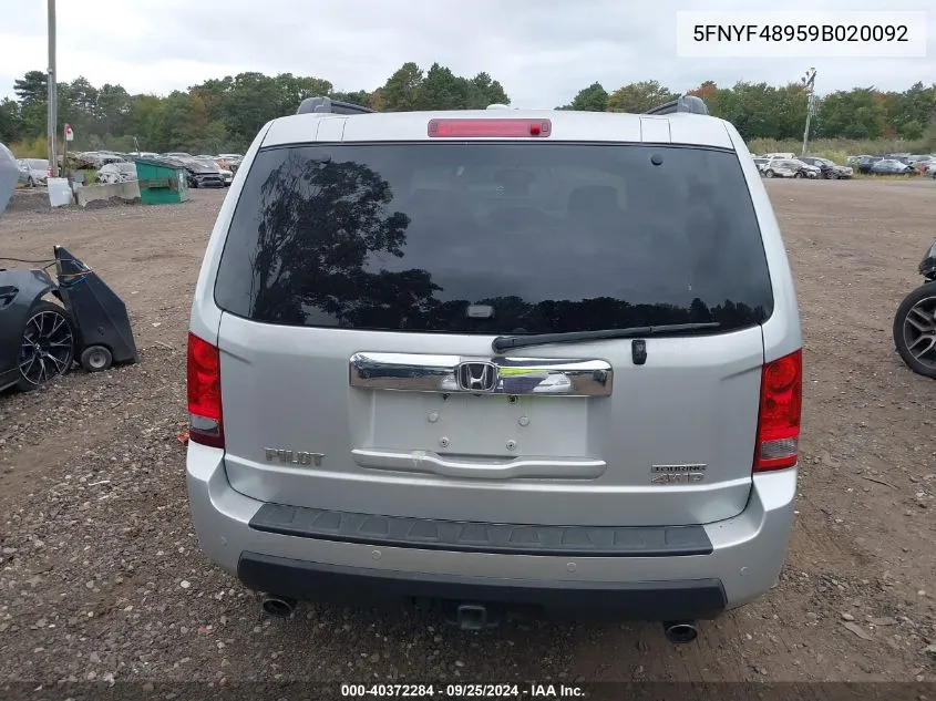 5FNYF48959B020092 2009 Honda Pilot Touring