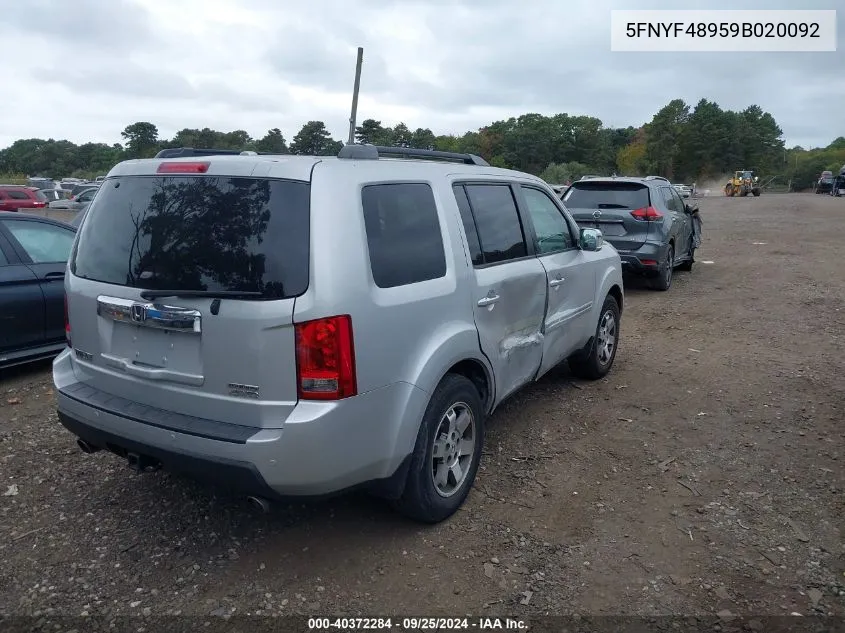 5FNYF48959B020092 2009 Honda Pilot Touring