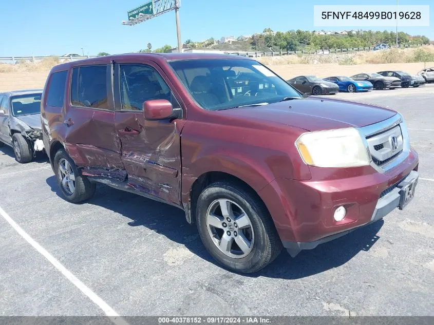 5FNYF48499B019628 2009 Honda Pilot Ex