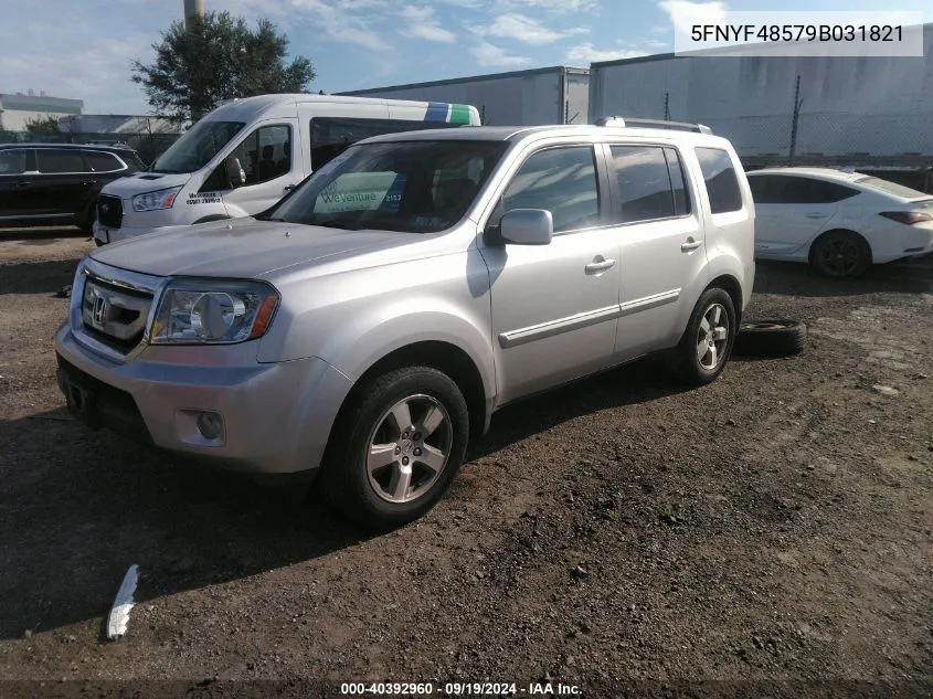 2009 Honda Pilot Ex-L VIN: 5FNYF48579B031821 Lot: 40392960