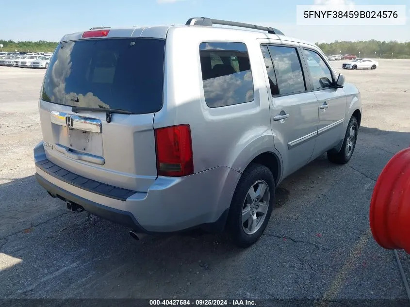 5FNYF38459B024576 2009 Honda Pilot Ex