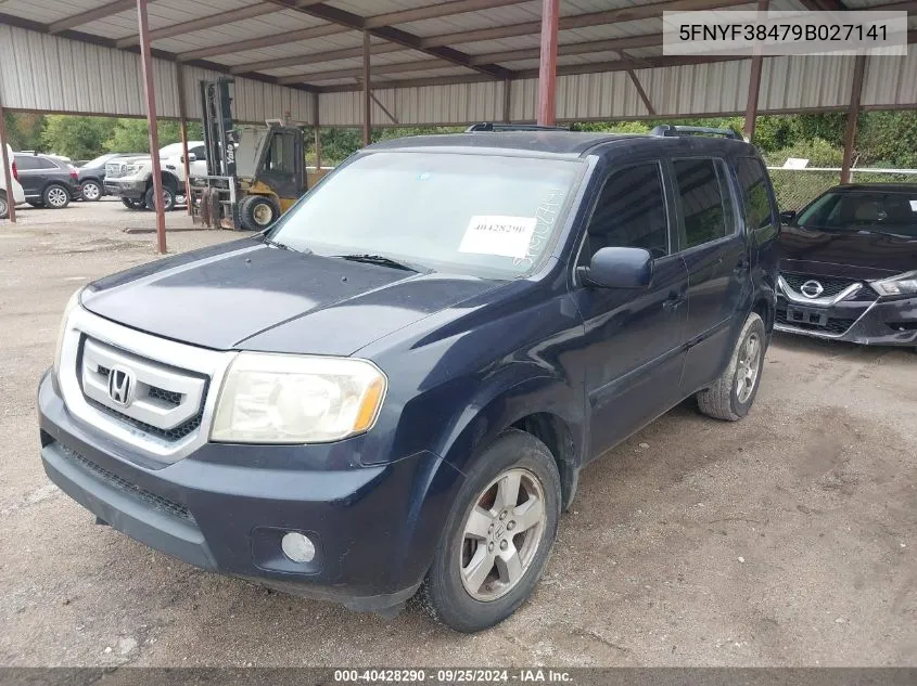 2009 Honda Pilot Ex VIN: 5FNYF38479B027141 Lot: 40428290