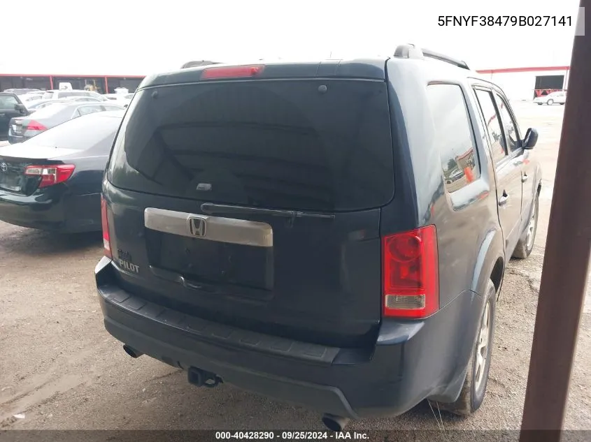 5FNYF38479B027141 2009 Honda Pilot Ex