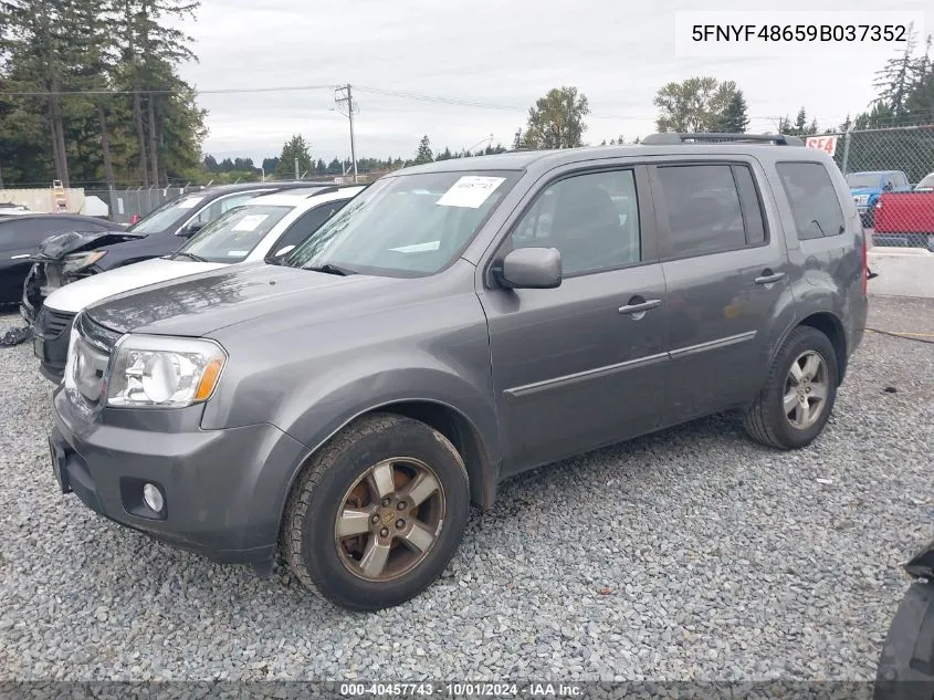 2009 Honda Pilot Ex-L VIN: 5FNYF48659B037352 Lot: 40457743