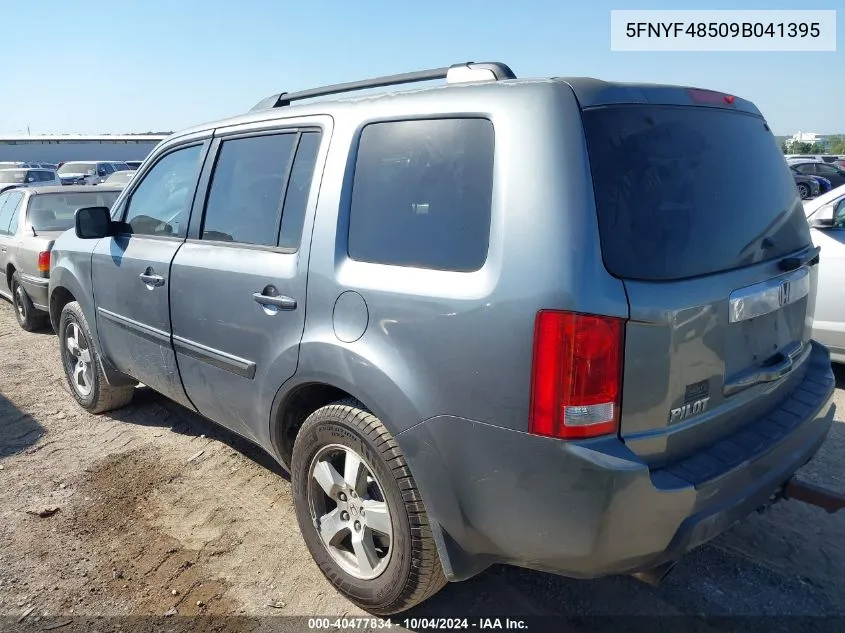 5FNYF48509B041395 2009 Honda Pilot Ex-L