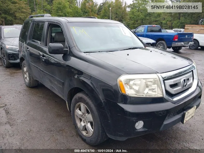 5FNYF48419B028145 2009 Honda Pilot Ex