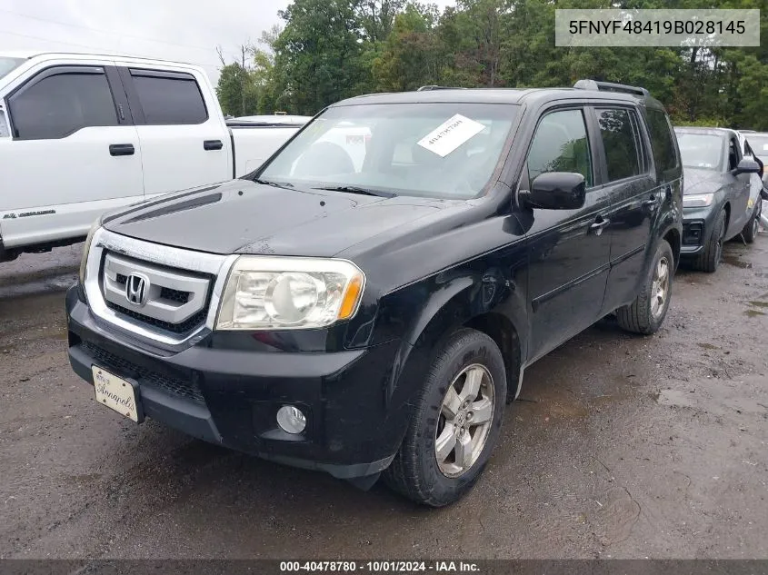 5FNYF48419B028145 2009 Honda Pilot Ex