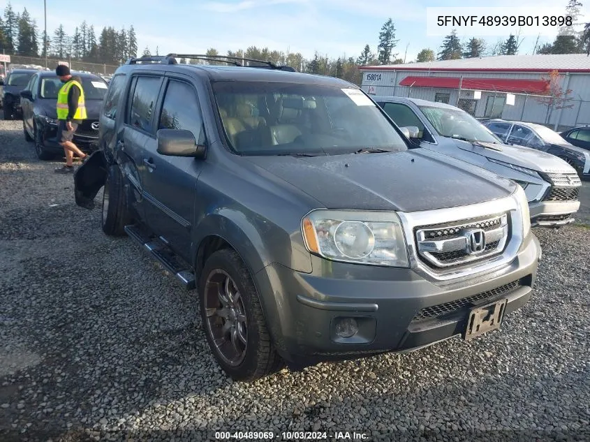 2009 Honda Pilot Touring VIN: 5FNYF48939B013898 Lot: 40489069