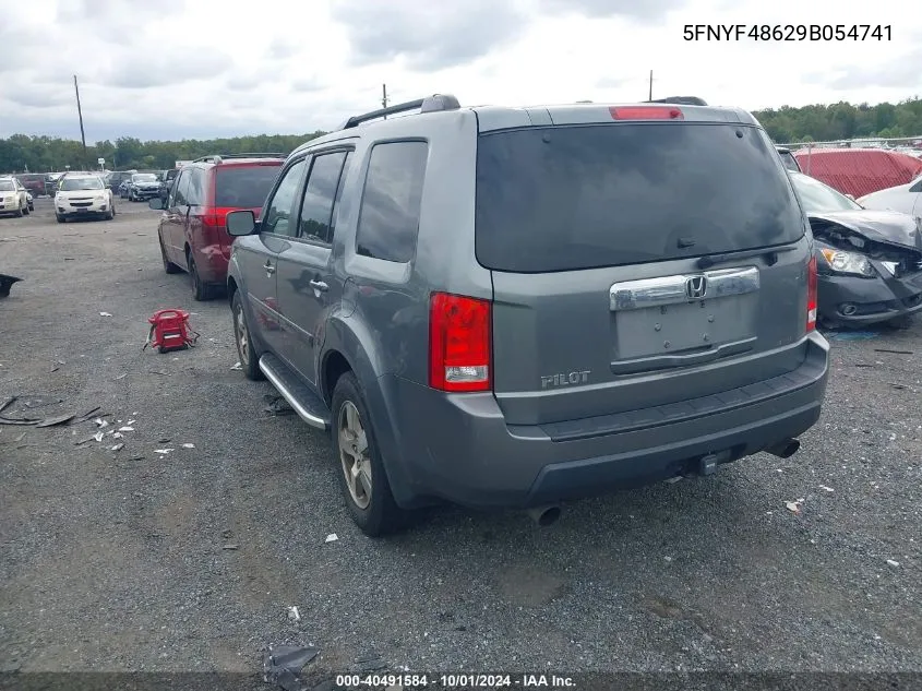 5FNYF48629B054741 2009 Honda Pilot Ex-L