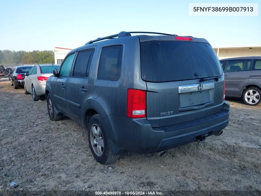 2009 Honda Pilot Ex-L VIN: 5FNYF38699B007913 Lot: 40495978