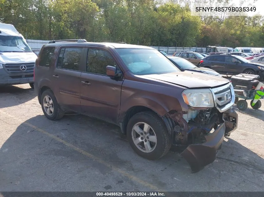 2009 Honda Pilot Ex-L VIN: 5FNYF48579B035349 Lot: 40498529