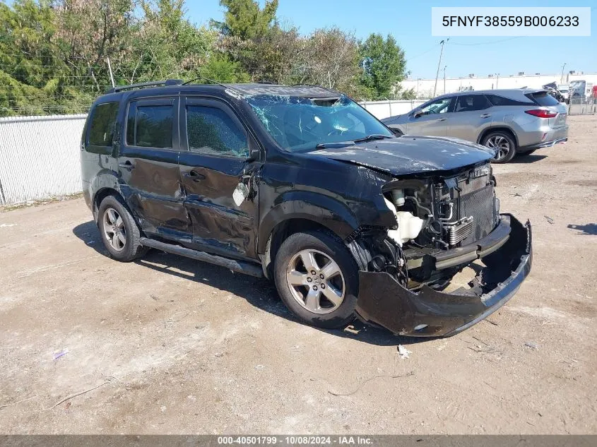 2009 Honda Pilot Ex-L VIN: 5FNYF38559B006233 Lot: 40501799