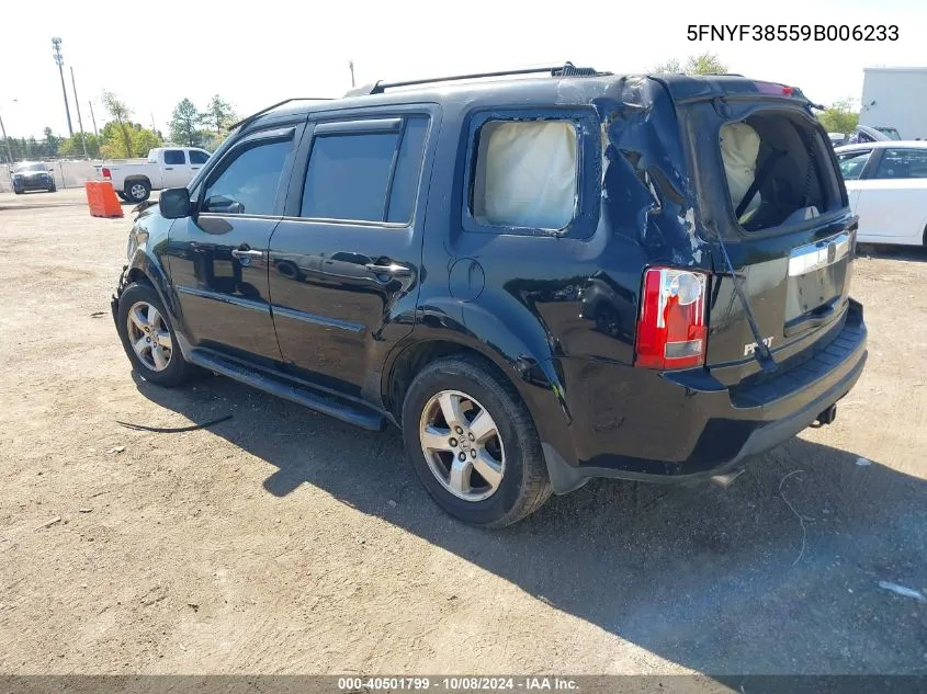 5FNYF38559B006233 2009 Honda Pilot Ex-L