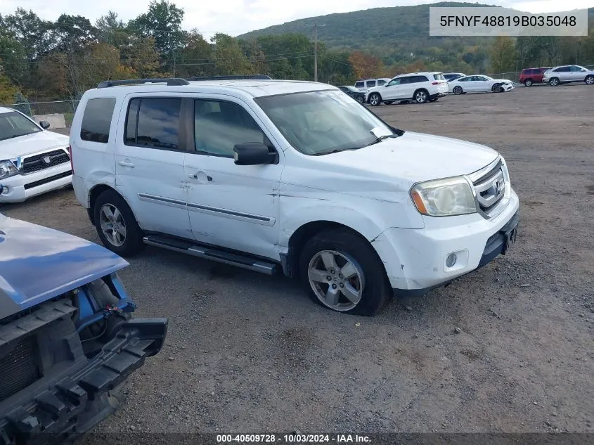 2009 Honda Pilot Touring VIN: 5FNYF48819B035048 Lot: 40509728