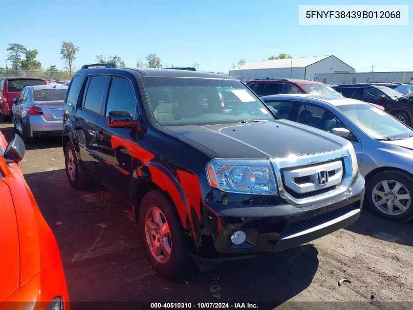 5FNYF38439B012068 2009 Honda Pilot Ex