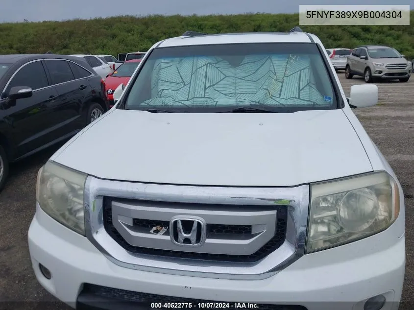 5FNYF389X9B004304 2009 Honda Pilot Touring