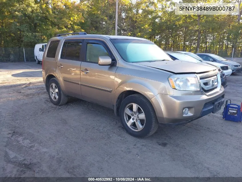 5FNYF38489B000787 2009 Honda Pilot Ex