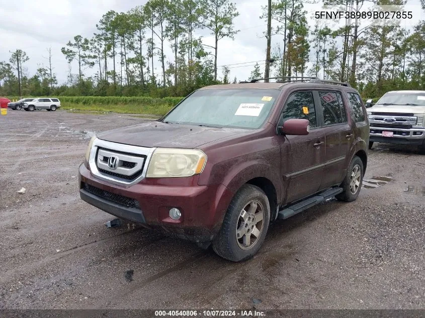 5FNYF38989B027855 2009 Honda Pilot Touring