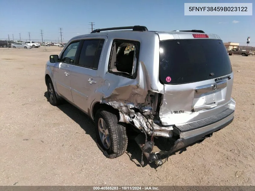 5FNYF38459B023122 2009 Honda Pilot Ex